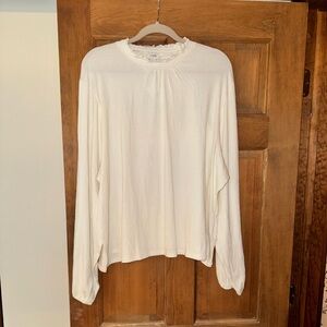 J. Crew Ruffle Mock Neck Pullover Blouse with Ballon Sleeves NWTs
